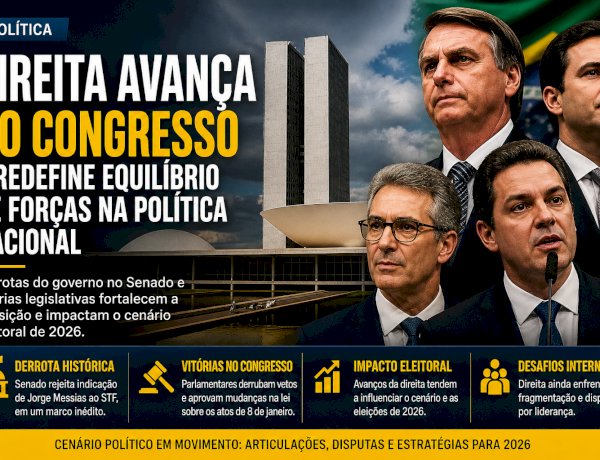 Direita Avança no Congresso e Redefine Equilíbrio de Forças na Política Nacional